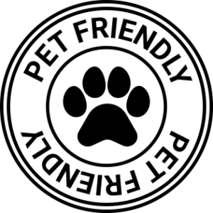 logo pet friendly nero